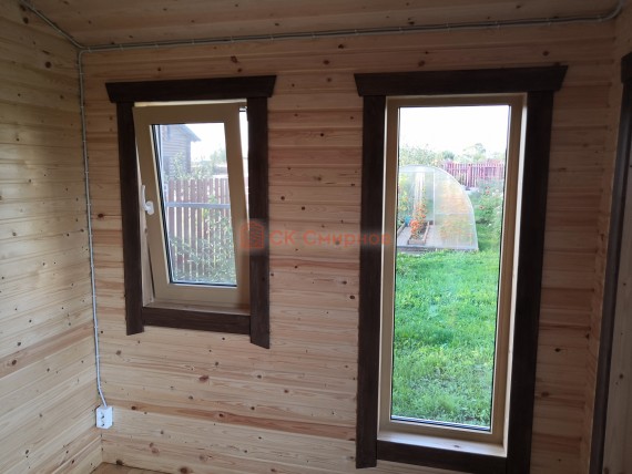 ПВХ окна крашенные