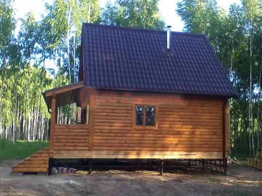 Июнь 2015 - баня из бруса №9