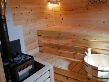 Фото №60: баня из бруса 108