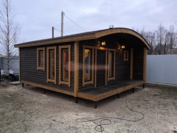 Фото №1: каркасная баня 58